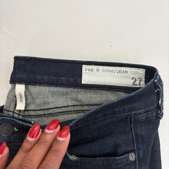 Rag & Bone $225 Skinny Dark Wash Jeans ✨ - Picture 4 of 8
